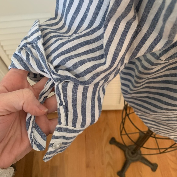 💙 Company One Woman Striped Linen Top - Picture 5 of 6